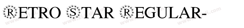Retro Star Regular字体转换